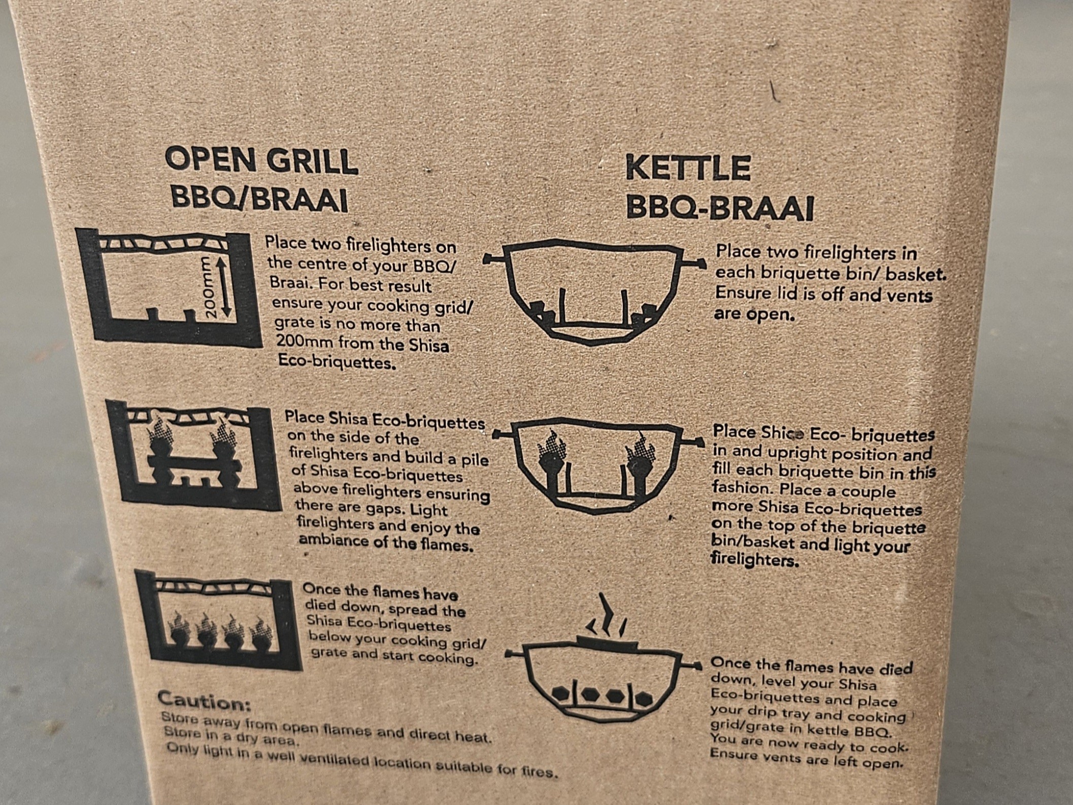 Briquettes packaged for export